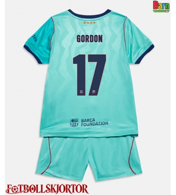 Barcelona Anthony Gordon #17 Tredje Kläder Barn 2026-27 Kortärmad (+ Korta byxor)